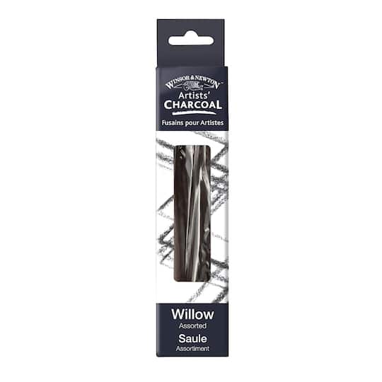 6 Pack: Winsor & Newton™ Artists' Willow Charcoal Assorted Pack of Short Sticks